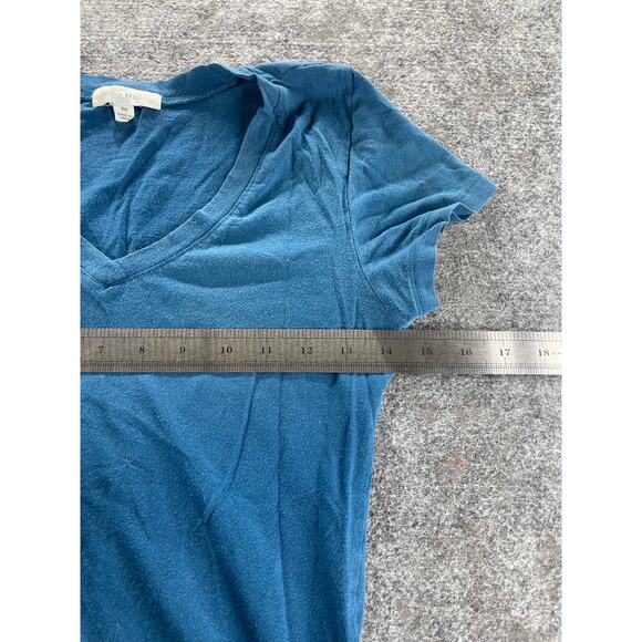 Active Basics Blue V-Neck Short Sleeve Casual T-Shirt Top Women's Size Medium - Picture 8 of 8